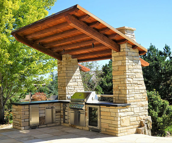 11 covered outdoor kitchen